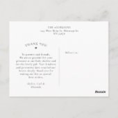 Modern Script Baby 4 Fotocollage Briefkaart (Achterkant)