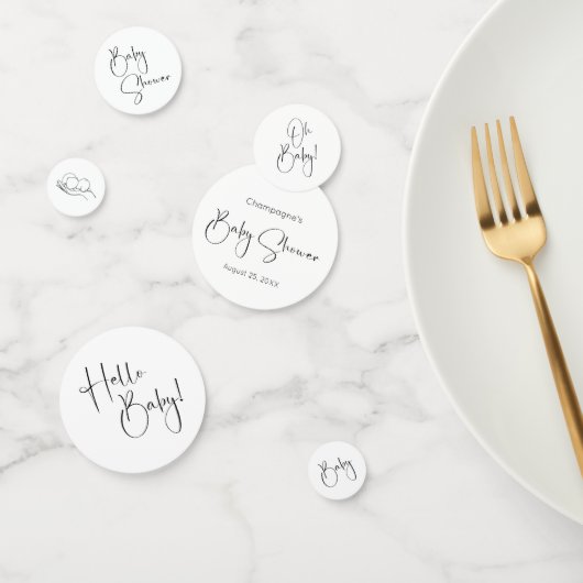 Modern Script-Baby shower Confetti (Groep)