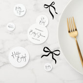 Modern Script-Baby shower Confetti
