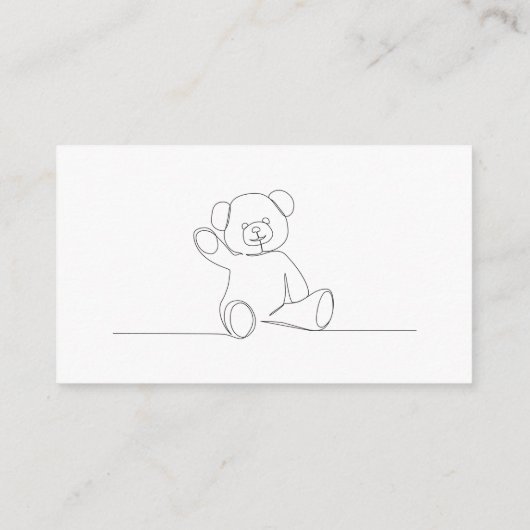 Modern Script Baby shower Gift Registry Informatiekaartje (Achterkant)