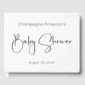 Modern Script Baby shower Guestbook Gastenboek (Voorkant)