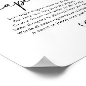 Modern Script Baby shower Late Night Luiers Teken Poster (Hoek)