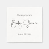 Modern Script-Baby shower Servet (Voorkant)
