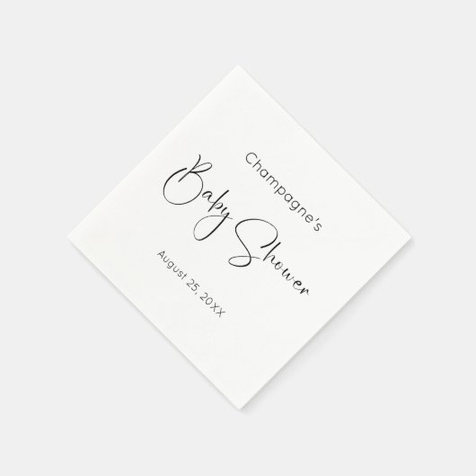 Modern Script-Baby shower Servet (Hoek)