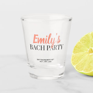 Modern Script Bachelorette Party Shot Glas