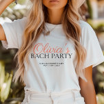 Modern Script Bachelorette Party Tri-Blend Shirt<br><div class="desc">Modern Script vrijgezellenfeest T-shirt</div>
