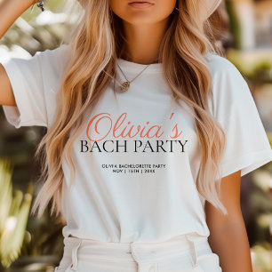 Modern Script Bachelorette Party Tri-Blend Shirt