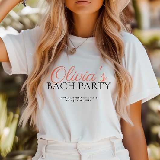 Modern Script Bachelorette Party Tri-Blend Shirt