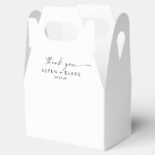 Modern script - Bedankt voor het promotievak Bedankdoosjes (Geopend)