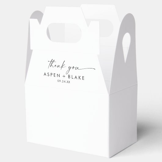 Modern script - Bedankt voor het promotievak Bedankdoosjes (Geopend)