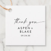 Modern script: bedankt voor labels (Voorkant)