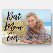 Modern Script Beste mam ooit foto Fotoplaat (voorkant)