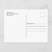 Modern Script Birthday Bedankt Foto Briefkaart (Achterkant)