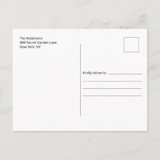 Modern Script Birthday Bedankt Foto Briefkaart (Achterkant)