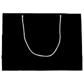 Modern Script Black&Gold Gepersonaliseerde bruidsm Groot Cadeauzakje (Achterkant)