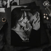 Modern Script Black Redactioneel Foto Bewaar de Da Save The Date