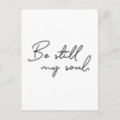 Modern script blijft mijn ziel Typografie Briefkaart (Voorkant)