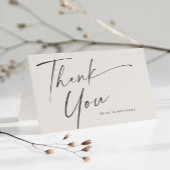 Modern Script Boho Bruiloft Feest Bedankkaart