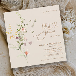Modern Script Boho Flower Garden Kaart