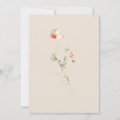 Modern Script Boho Flower Garden Vrijgezellenfeest Kaart (Achterkant)