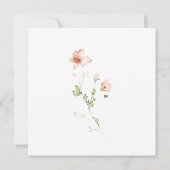 Modern Script Boho Flower Garden Vrijgezellenfeest Kaart (Achterkant)