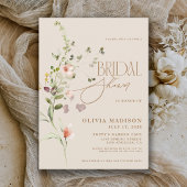 Modern Script Boho Flower Garden Vrijgezellenfeest Kaart