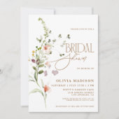 Modern Script Boho Flower Garden Vrijgezellenfeest Kaart (Voorkant)