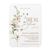 Modern Script Boho Flower Garden Vrijgezellenfeest Magneet (Verticaal)