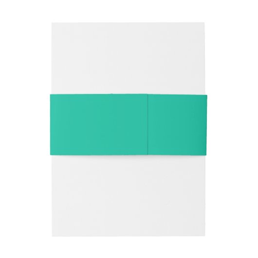 Modern Script Bold Mint Green Typography Wedding Uitnodigingen Wikkel (Achterkant Voorbeeld)