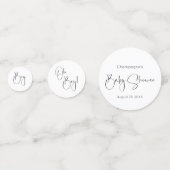 Modern Script Boy-Baby shower Confetti (Voorkanten)