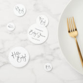 Modern Script Boy-Baby shower Confetti (Groep)