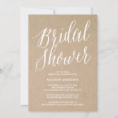 Modern script | Bridal Shower-uitnodiging Kaart (Voorkant)