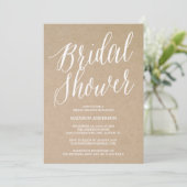 Modern script | Bridal Shower-uitnodiging Kaart (Staand voorkant)