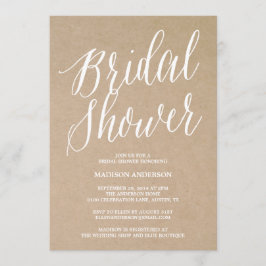 Modern script | Bridal Shower-uitnodiging Kaart