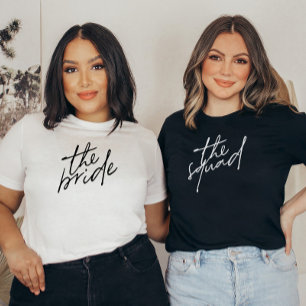 Modern Script bruidsmeisje T-shirt