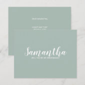 Modern script bruidsmeisje voorstel kaart (Voorkant / Achterkant)