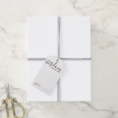 Modern Script Bruiloft Advies en Wensen Cadeau Lab Cadeaulabel (Met Touw)