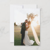 modern script bruiloft bedankt (Achterkant)