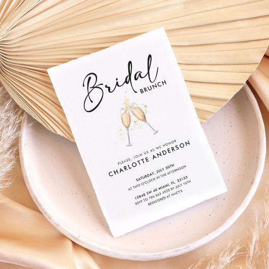 Modern Script | Bruilofts Brunch Uitnodiging