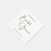 Modern Script Bruiloftsfeest Servet (Hoek)