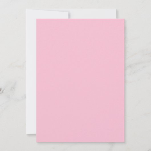 Modern Script Brunch Bubely Shower Pink Oranje Kaart (Achterkant)