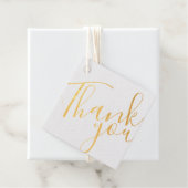 Modern Script Business Bedankt Gold Bedankjes Labels (Met doos)