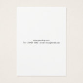 Modern Script Business Name Earring Holder Cards Visitekaartje (Achterkant)