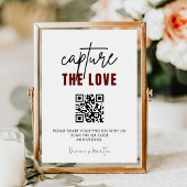 Modern Script Capture The Love QR-code Informatiekaartje