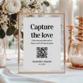 Modern Script Capture The Love QR-code Informatiekaartje