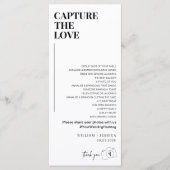 Modern Script Capture the Love QR CODE Kaart (Voorkant)