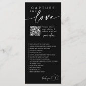 Modern Script Capture the Love QR CODE Kaart (Voorkant)