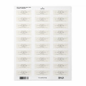 Modern Script Chic Future MR en MRS Elegant Etiket (Full Sheet)