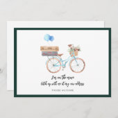 Modern Script Chic-Waterverf in beweging Aankondiging (Voorkant / Achterkant)