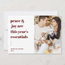 modern script citeert vrede en feestelijke foto